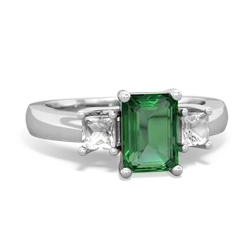 similar item - Three Stone Emerald-cut Trellis