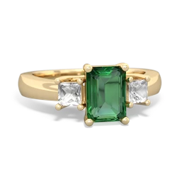 similar item - Three Stone Emerald-cut Trellis