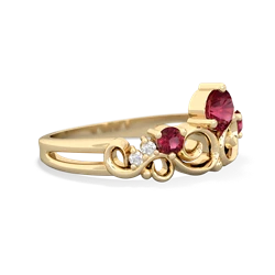 Ruby Crown Keepsake 14K Yellow Gold ring R5740