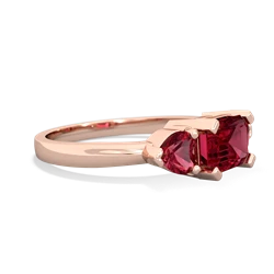 Onyx Three Stone 14K Rose Gold ring R5235