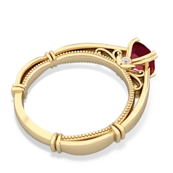 Lab Ruby Renaissance 14K Yellow Gold ring R27806RD