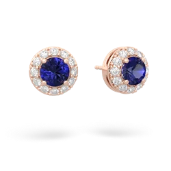 matching earrings - Diamond Halo