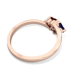 Lab Sapphire Sweethearts 14K Rose Gold ring R5260