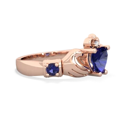 Citrine Claddagh Keepsake 14K Rose Gold ring R5245