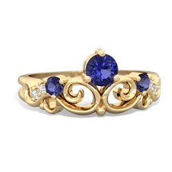 Alexandrite Crown Keepsake 14K Yellow Gold ring R5740