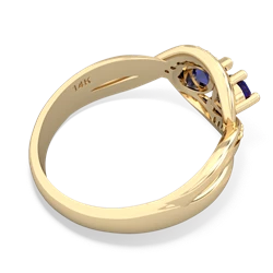 Lab Sapphire Summer Winds 14K Yellow Gold ring R5342