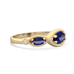 Amethyst Milgrain Marquise 14K Yellow Gold ring R5700