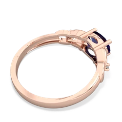 Lab Sapphire Links 14K Rose Gold ring R4032