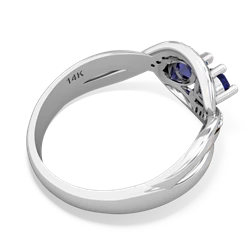 Lab Sapphire Summer Winds 14K White Gold ring R5342