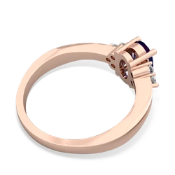 Lab Sapphire Simply Elegant 14K Rose Gold ring R2113