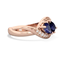 Lab Sapphire Summer Winds 14K Rose Gold ring R5342