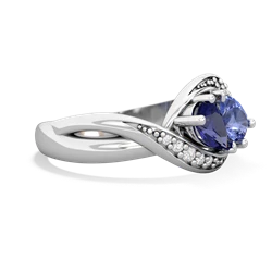 Lab Sapphire Summer Winds 14K White Gold ring R5342