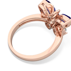 Lab Sapphire Butterfly 14K Rose Gold ring R2215