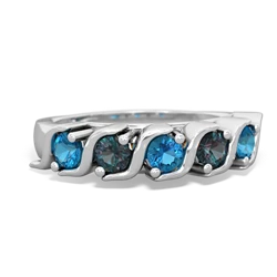 London Topaz Anniversary Band 14K White Gold ring R2089