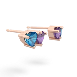 London Topaz Sweethearts 14K Rose Gold earrings E5260