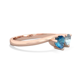 London Topaz Sweethearts 14K Rose Gold ring R5260