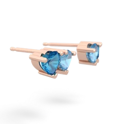 London Topaz Sweethearts 14K Rose Gold earrings E5260