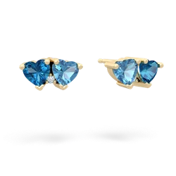 London Topaz Sweethearts 14K Yellow Gold earrings E5260