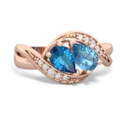 London Topaz Summer Winds 14K Rose Gold ring R5342