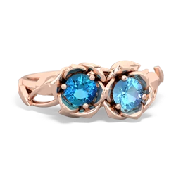 London Topaz Rose Garden 14K Rose Gold ring R5510