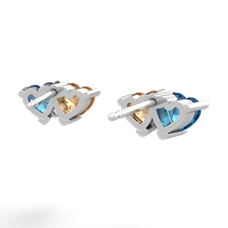 London Topaz Sweethearts 14K White Gold earrings E5260