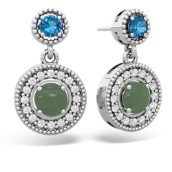 matching earrings - Halo Dangle