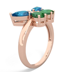 London Topaz Butterfly 14K Rose Gold ring R2215