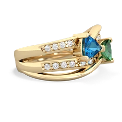 London Topaz Bowtie 14K Yellow Gold ring R2360