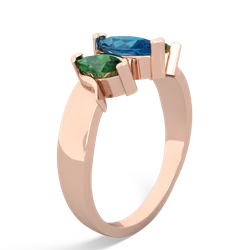 London Topaz Three Peeks 14K Rose Gold ring R2433