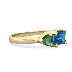 London Topaz Three Stone 14K Yellow Gold ring R5235