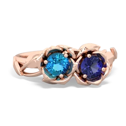 London Topaz Rose Garden 14K Rose Gold ring R5510