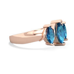 Tanzanite Three Peeks 14K Rose Gold ring R2433