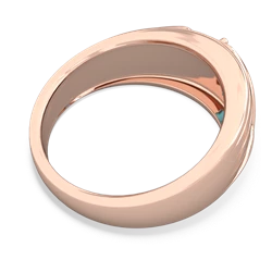 London Topaz Men's Streamline 14K Rose Gold ring R0460