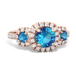 Opal Regal Halo 14K Rose Gold ring R5350