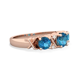 Opal Hugs And Kisses 14K Rose Gold ring R5016