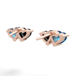 London Topaz Sweethearts 14K Rose Gold earrings E5260