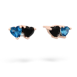 London Topaz Sweethearts 14K Rose Gold earrings E5260