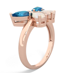 London Topaz Butterfly 14K Rose Gold ring R2215