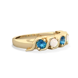 London Topaz Anniversary Band 14K Yellow Gold ring R2089