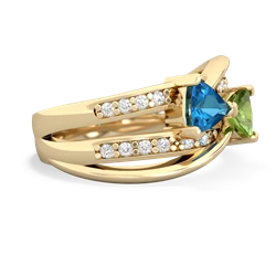 London Topaz Bowtie 14K Yellow Gold ring R2360