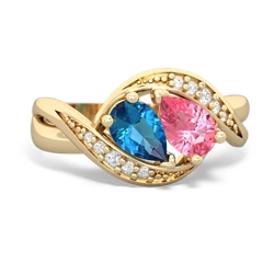 London Topaz Summer Winds 14K Yellow Gold ring R5342