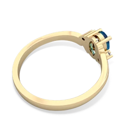 London Topaz Elegant Swirl 14K Yellow Gold ring R2173