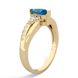 London Topaz Royal Marquise 14K Yellow Gold ring R2343