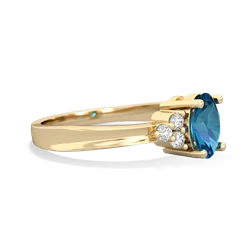 London Topaz Simply Elegant 14K Yellow Gold ring R2113