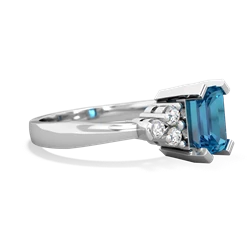 London Topaz Timeless Classic 14K White Gold ring R2591