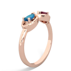 London Topaz Infinity 14K Rose Gold ring R5050