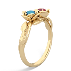 London Topaz Rose Garden 14K Yellow Gold ring R5510