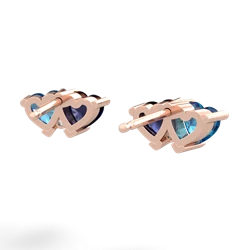 London Topaz Sweethearts 14K Rose Gold earrings E5260