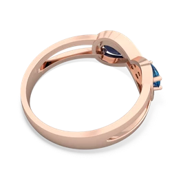 London Topaz Diamond Infinity 14K Rose Gold ring R5390