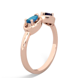 London Topaz Infinity 14K Rose Gold ring R5050